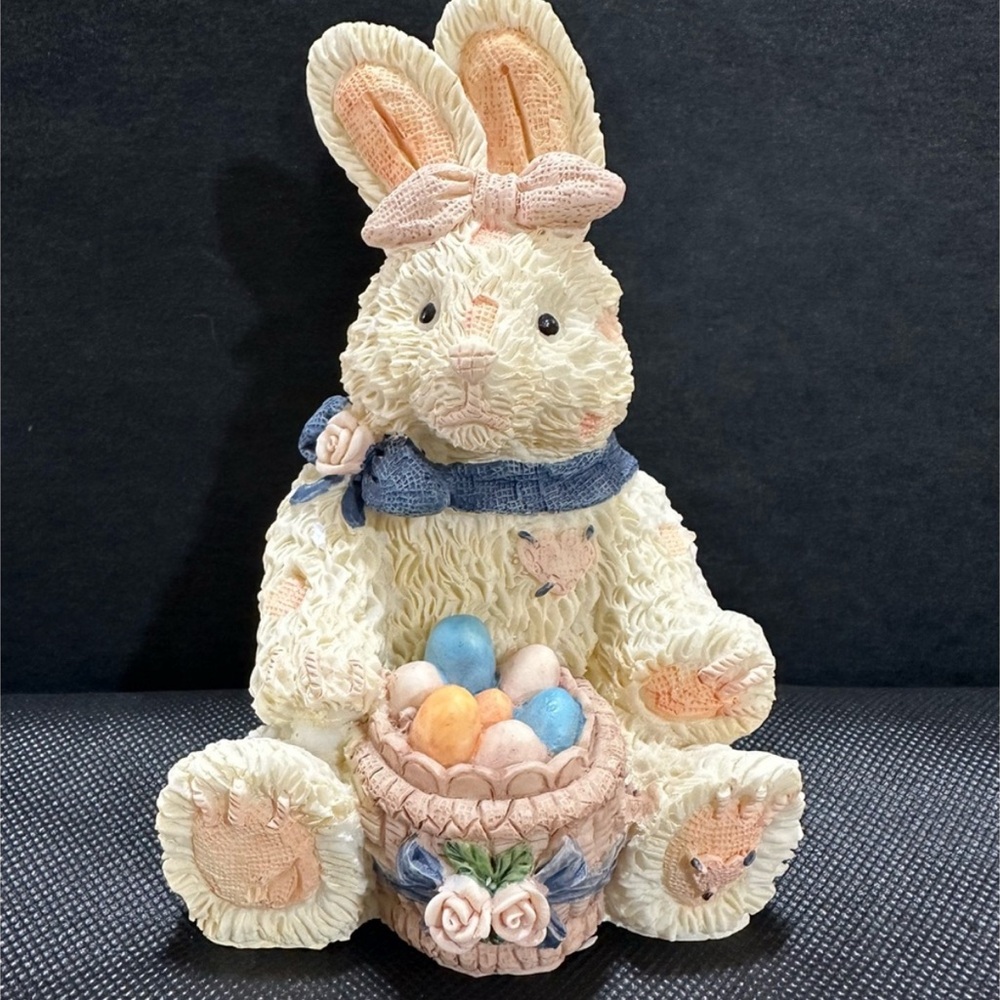 Patch Bunnies Figurine Easter Collection  5" High